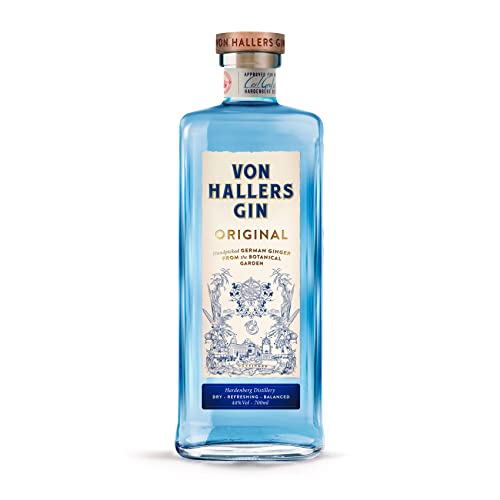 Von Hallers Gin I Erfrischender Gin mit Zitrusnote und deutschen Botanicals I Spirit of the Year I Doppel-Gold bei den World Spirits Awards I 44% Vol. I 700 ml