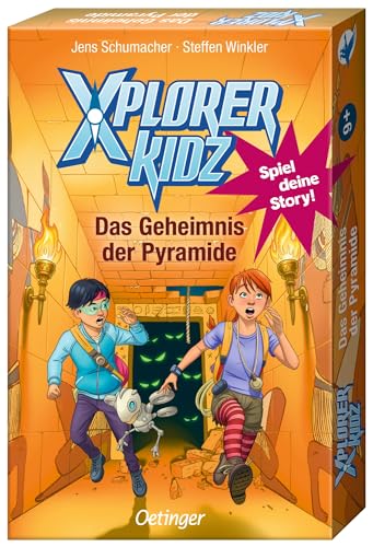 Oetinger, Xplorer Kidz, Das Geheimnis der Pyramide, Kartenspiel, Adventure Rätsel-Spiel ab 9, Escape-Room-Spielen, ab 1 Spieler