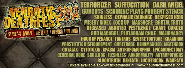 Ein grandioses Death Metal Festival, Neurotic Deathfest 2014 – Tilburg, Holland