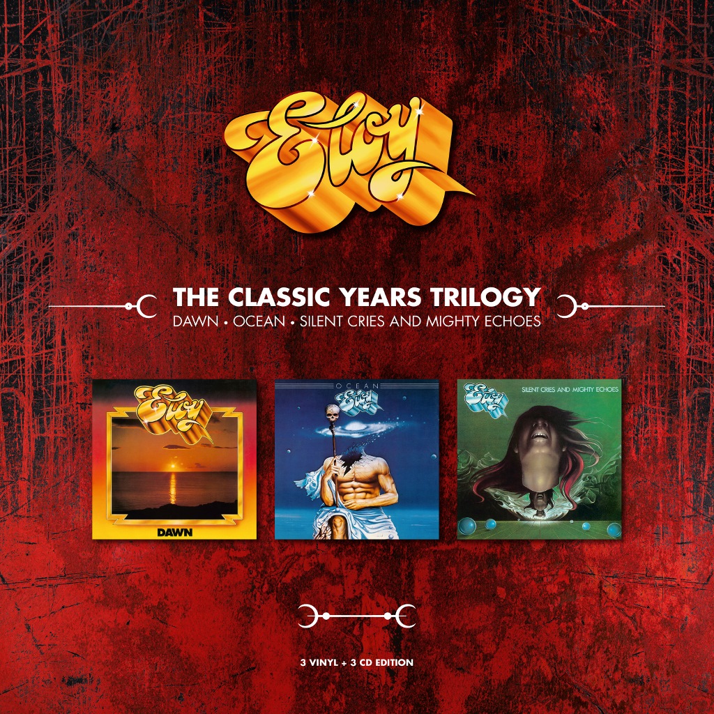 Von Eloy erscheint die neue 3LPs + 3CDs-Box “The Classic Years Trilogy”