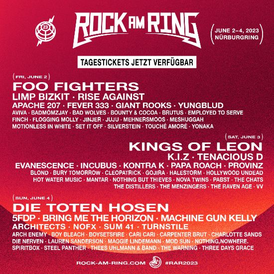 Rock am Ring 2023: „Call It A Comeback“